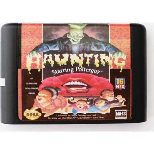 Haunting The Starring Poter Guy 16 bit SEGA MD Game Card For Sega Mega Drive For Genesis