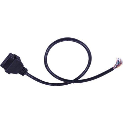 60CM 100pcs 16 Pin Car Diagnostic Interface & Adapter OBDII OBD 2 OBD2 16pin Female Connector To Extension Opening OBD Cable