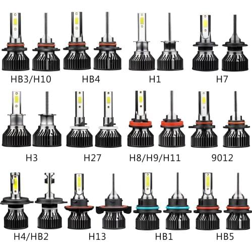 2PCS LED Headlight Kit Bulbs 6000K Hi/Low Beam Fog Lights Super Bright