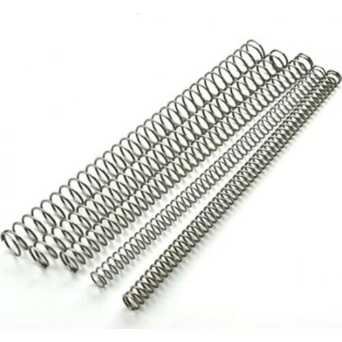 3pcs Stainless Steel Long pressure Spring compression springs Wire Dia 0.3mm Outer Dia 2mm-6mm Length 300mm