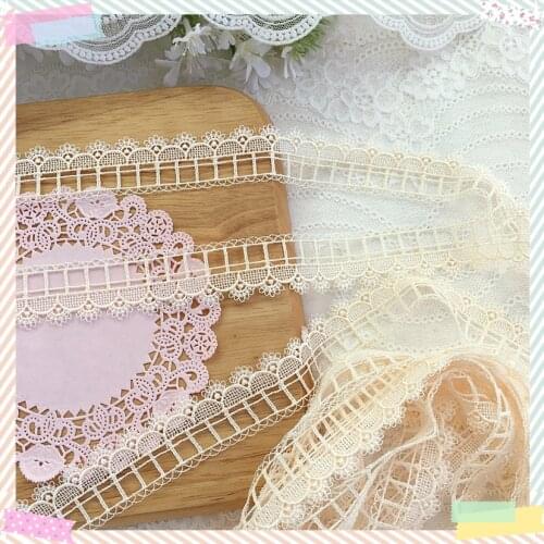 2Yards 2.5cm wide Wholesale Blue Flower Lace Fabric Sewing Crafts Clothing Scrapbooking DIY Embroidery Lace Trim