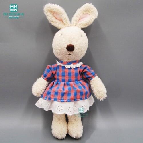 30cm-60cm Doll Clothes for Rabbit Bear Plush Toys Soft dress Skirt Sweater Play house Dolls Accessories