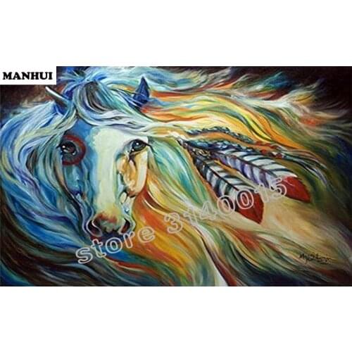 5D Diamond Embroidery Painted horse head DIY Diamond Painting Animal Cross Stitch kit Mosaic Resin Craft Home Decoration BFC123