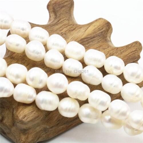 8-9mm Accessories White Natural Freshwater Pearl Lucky Loose DIY Beads Stones Crafts Jewelry Making Design Women Girls Gifts