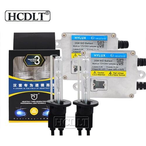 HCDLT 1 Set AC 35W Hylux A2088 HID Ballast & HeartRay 4500K 5500K 6500K HID Bulb Xenon H1 H7 H11 HB3 HB4 D2H Xenon Headlight Kit