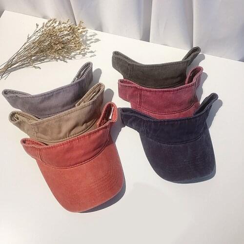 Wholesale Summer Men Women Fashion Sun Hat Snapback Visor Men Baseball Cap Sunscreen UV Protection Washed Hat outdoor cap