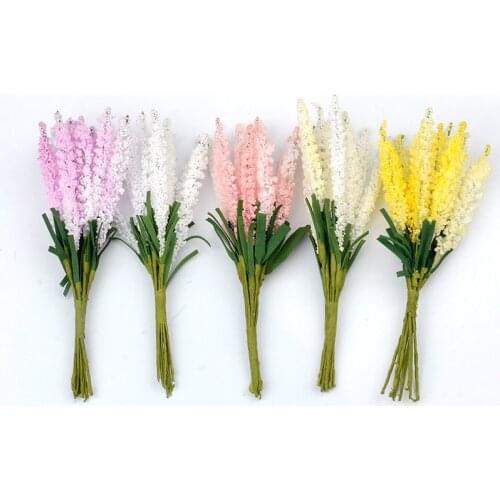 50pcs Cheap Artificial Mini Lavender Foam Rose Flower Bouquet For Wedding Flower Decoration Scrapbooking DIY Wreath Fake Flowers