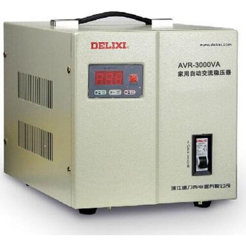 New Delixi voltage stabilizer AVR-3000W 3KW automatic household AC regulator / TV PC Refrigerator voltage regulator