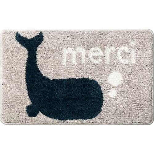 Anti-Slip Bathroom Floor Carpet Soft Bathroom Mat Home Decor Absorbent Bedroom Hallway Bath Mat Toilet Rug Living Room Floor Mat