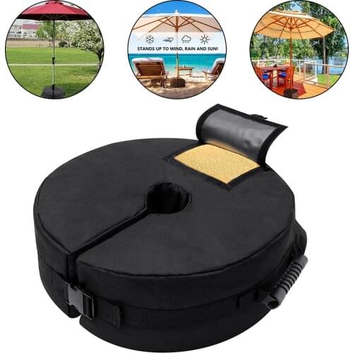 Sun Protection Umbrella Base Removable Weatherproof Parasol Umbrella Heavy Duty Sand Bags for Beach Gardens Camping Picnics