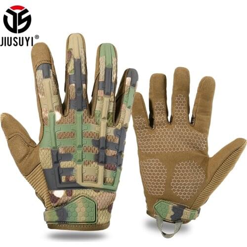 Tactical Military Full Finger Glove Army Multicam Camo Airsoft Shooting Mittens Cycling Paintball Fishing Driving Gear Men Women