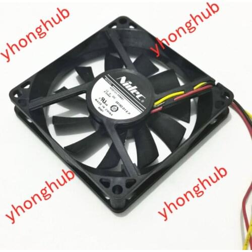 Nidec H35731-55MEI DC 12V 0.045A 3-wire 80x80x15mm Server Cooling Fan