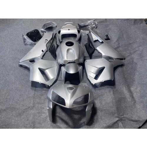 WHSC ABS INJECTION MODEL MOTORCYCLE Plastic Gloss Grey Silver Color Full Fairings Kit For HONDA CBR600rr 2005 2006