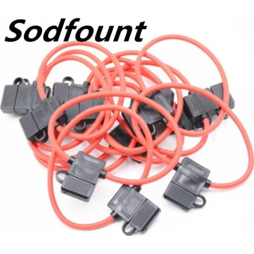 1pcs Automotive 4mm² 11AWG Medium car waterproof splash-proof insert fuse holder fuse box Maximum voltage 32V