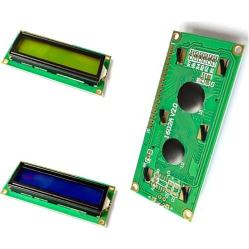 1pcs/lot 1602 16x2 Character LCD Display Module HD44780 Controller Blue/Green screen blacklight LCD1602 LCD monitor 1602 5V