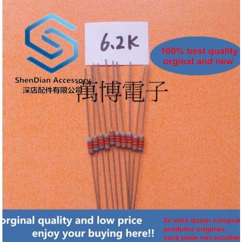 10pcs only orginal new can DALE fever resistance Dani resistance 1/4W 0.25W 6.2K