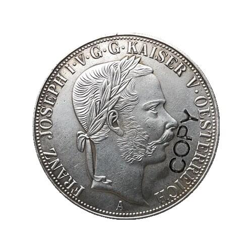 1867 Austria 3 1/2 Gulden coins copy 41MM