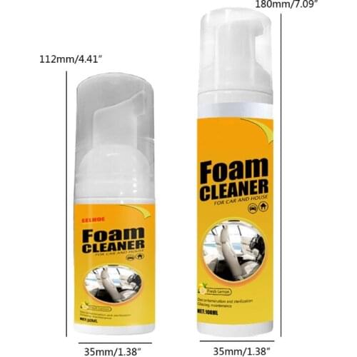 30ml / 100ml Fast Acting Cleaning Foam Spray Anti-aging Cleaning Tools Furniture Console Seat Surface Repair Tool B36B