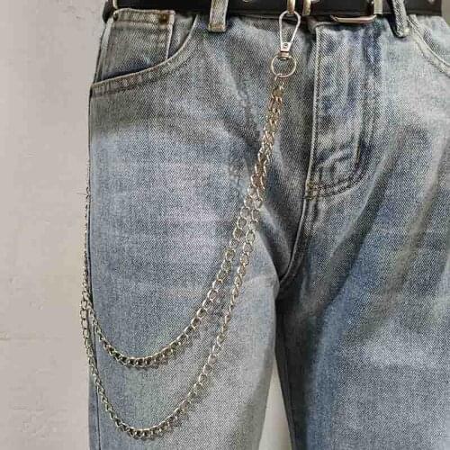 Key chain Metal Wallet Chain Leash Pant Jean Fashion Clip Mens Hip Hop Jewelry
