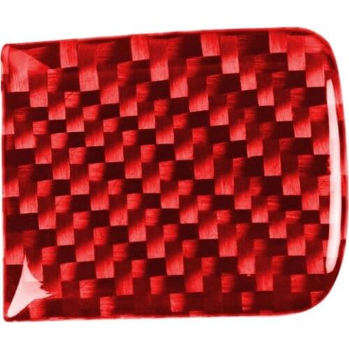 Carbon Fiber Cover Red Black Stunning Looking Adhesive Promoter Durable Smooth Touch Dodge Challenger 2015 Storage Box Sticker