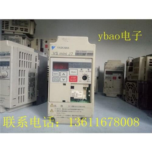 CIMR-J7AA20P4 VS mini J7 frequency converter, 220V, 0.4KW, 90% NEW