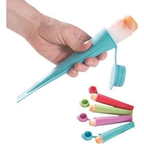 Home-Made Ice Cream Molds for Childrens Cute Silicone Frozen Ice Cube Set for Making Ice Cream Sorbet Popsicle Kitchen Tools