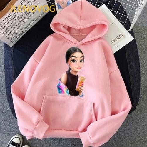 Charli Damelio Coffee Print Hoodie Women Clothes 2021 Bratz Y2k Sweatshirt Femme Harajuku Kawaii Clothing Tracksuit Tops
