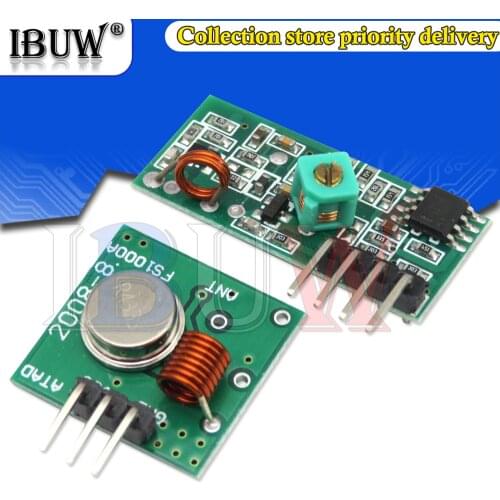 433Mhz RF Wireless Transmitter Module and Receiver Kit 5V DC 433MHZ Wireless For Arduino Raspberry Pi /ARM/MCU WL Diy Kit