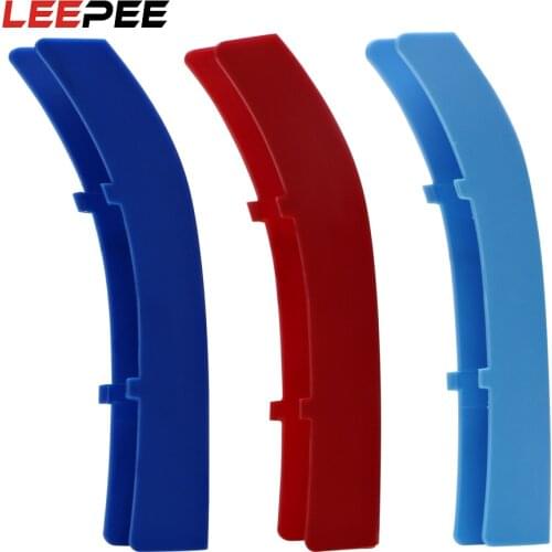 LEEPEE 3D Car Sticker for BMW 5 Series Car Front Grille Trim Sport Strips Cover Motorsport Power Performance Stickers