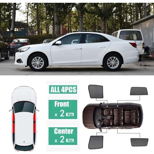 Side Windows Magnetic Sun Shade UV Protection Ray Blocking Mesh Visor Fit For Chevrolet Malibu 2016-2018