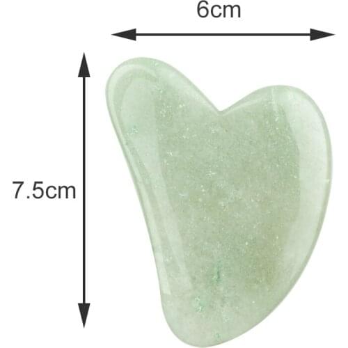 NEW Rose/Green Quartz Jade Gua sha Stone Board Massage Natural Jade Face Massager Scrapers Tools For Neck Back Body Therapy