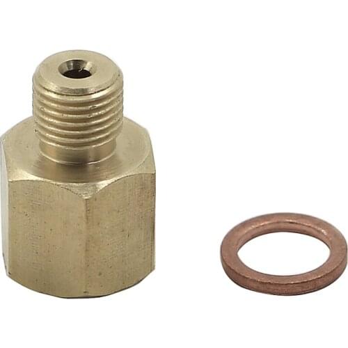 NPT Mechanical Temperature Adapter 2265 Metric Adapter / Oil Pressure 1/8" NPT female to M10 X 1 male