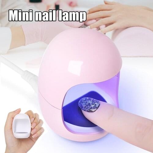Mini Portable LED UV Nail Dryer Lamp Egg-shaped Single Nail Gel Polish Dryer Machine 3W @ME88