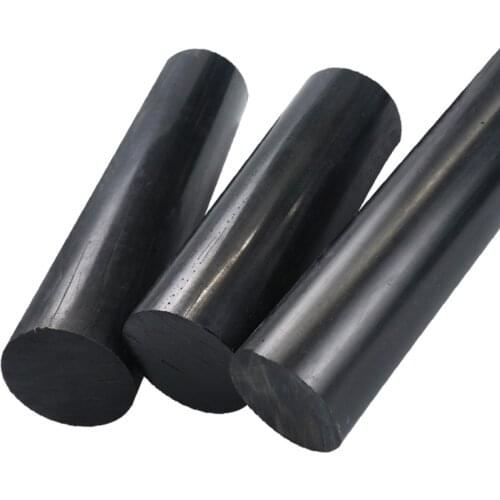 100mm length PA6 PA66 nylon rods sticks cylinder polyamide rod stick BLACK 15mm-50mm Outer diameter High Quality
