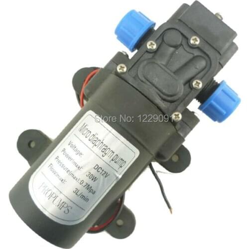 Return valve type 30W 3L/min Mini DC Diaphragm battery powered High pressure electric sprayer Pump for clean, spray