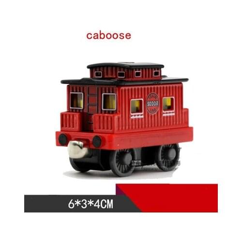 One Piece Red Caboose Diecast Metal Train Megnetic Train Toy The Tank Engine Trackmaster Toy Children Kids