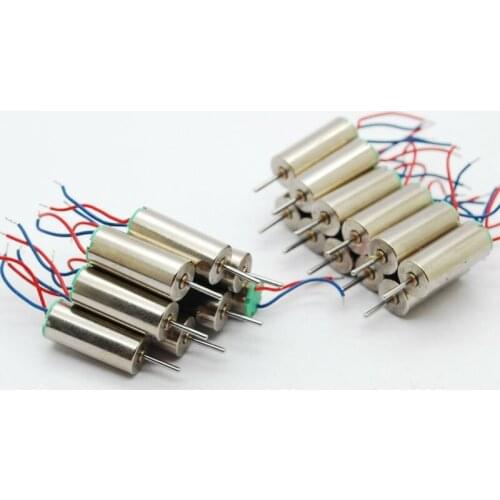 Wholesales 50pcs 6x14 614 DC Coreless Motor 3.7V 0.08A 51000RPM Helicopter Aircraft Toy Strong magneti