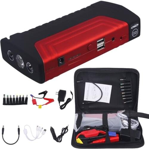 68800mAH USB Charger Car Starter Power Bank 600A Portable 12V Emergency Jump Starter Battery Car Booster Starting Device