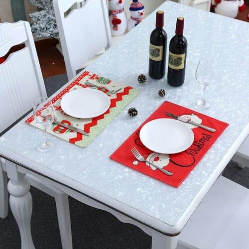 Christmas Tablecloth Linen Elk Snowman Table Runner Merry Christmas Decor For Home 2022 Xmas Ornaments New Years Decor 2021