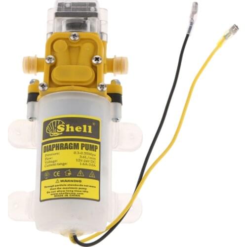 DC 12V 4L/Min Water Pump Self Priming Pump Diaphragm High Pressure Automatic Switch for Camper Marine Boat Lawn