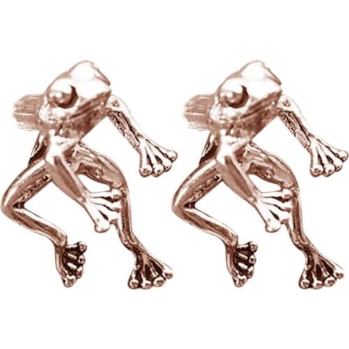 1 Pair Cute Frog Earrings For Female Korean Jewelry Women Girls Animal Gothic Stud Earrings Piercing