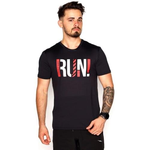 RUN Style Breathable Fabric Sports T-Shirt