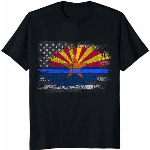Arizona Thin Blue Line Flag T-Shirt 2019 Hot Sale New MenS T Shirt New Fashion Men MenS T Shirt Brand Clothing