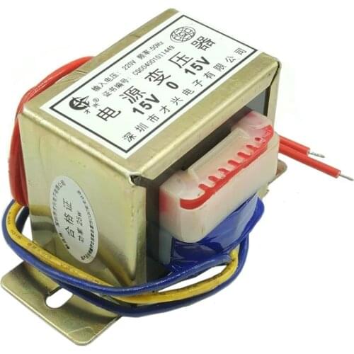 EI57-35 Power Transformer 25W 220V to 15V×2 Dual 15V 0.83A Can be used as positive and negative power supply