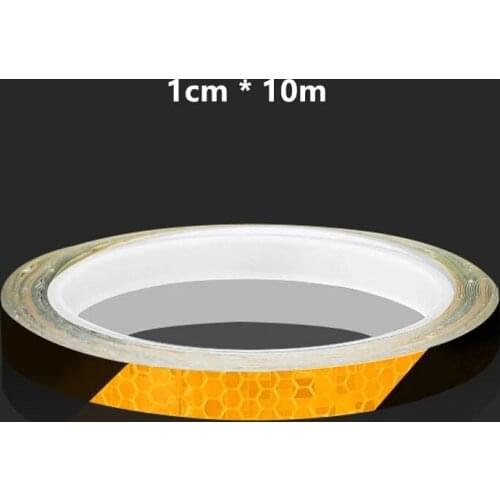 Bike Reflective Strips 1cm Width 10m Length Waterproof Bicycle Car MTB Road Motorcycle For Night Safety Cycling Accessories