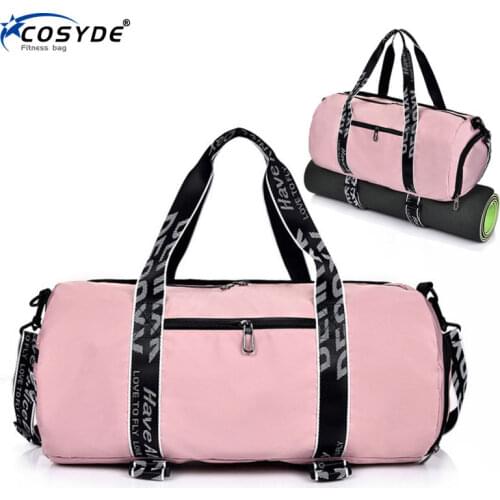 Cosyde Waterproof Multifunctional Water Yoga Bag Dry Wet Separation For Gym Mat Nylon Carriers Shoulder Yoga Pilates Mat Bag