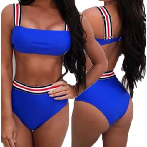 Womens Bandage Bikini Sexy Strappy Stretch Push-up Padded Bra Swimsuit 209 New 3 Pieces Solid Color Bathing Monokini Swimwear