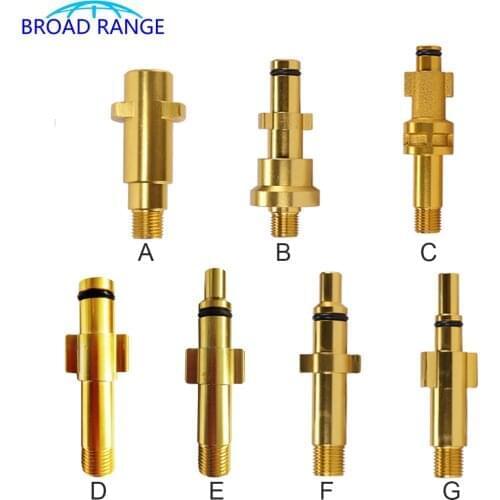 10PCS Aluminum Adapter Snow Foam Nozzle Adaptor High Pressure Washer Soap Foamer for Nilfisk Karcher Huter Elitech Lavor