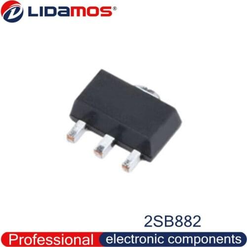 1000Pieces 2SD882 1.5A 2.5A 3.0A NPN Marking Code D882 SOT89 Transistor Triode New original and Made in China high quality
