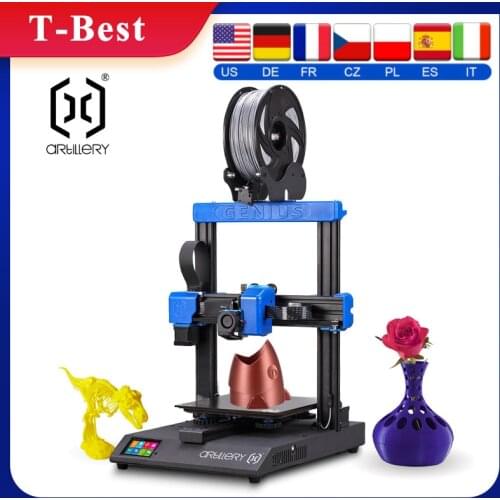 Artillery Genius 3D Printer 220*220*250mm Ultra Quiet Operation Support Fialment Run-out Detection Power-off Resume Print